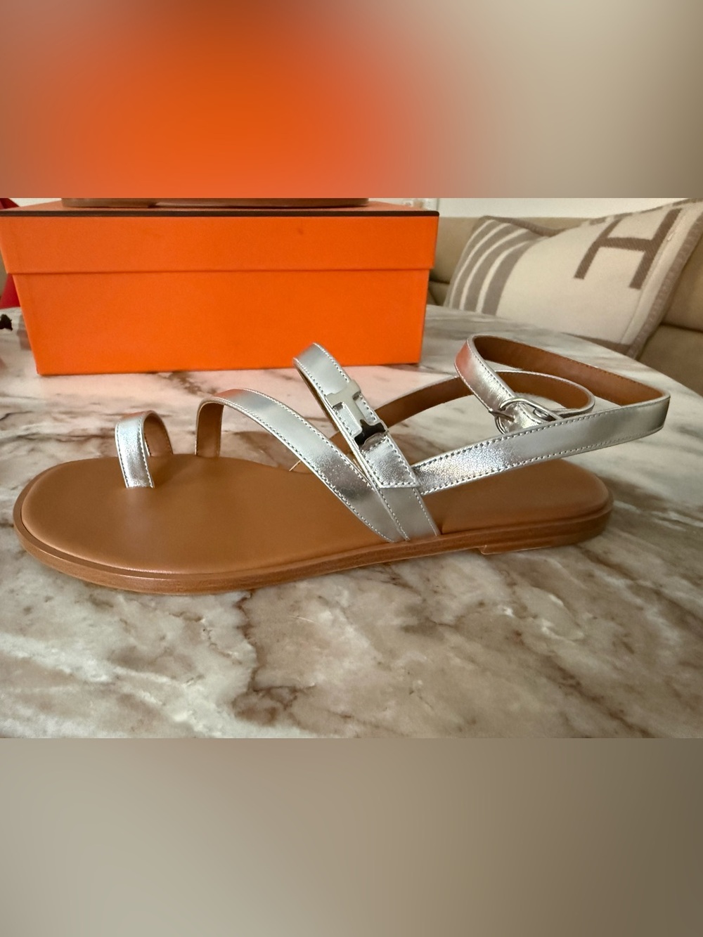 Hermes Harmonie sandals 38 BNIB - Picture 9 of 15